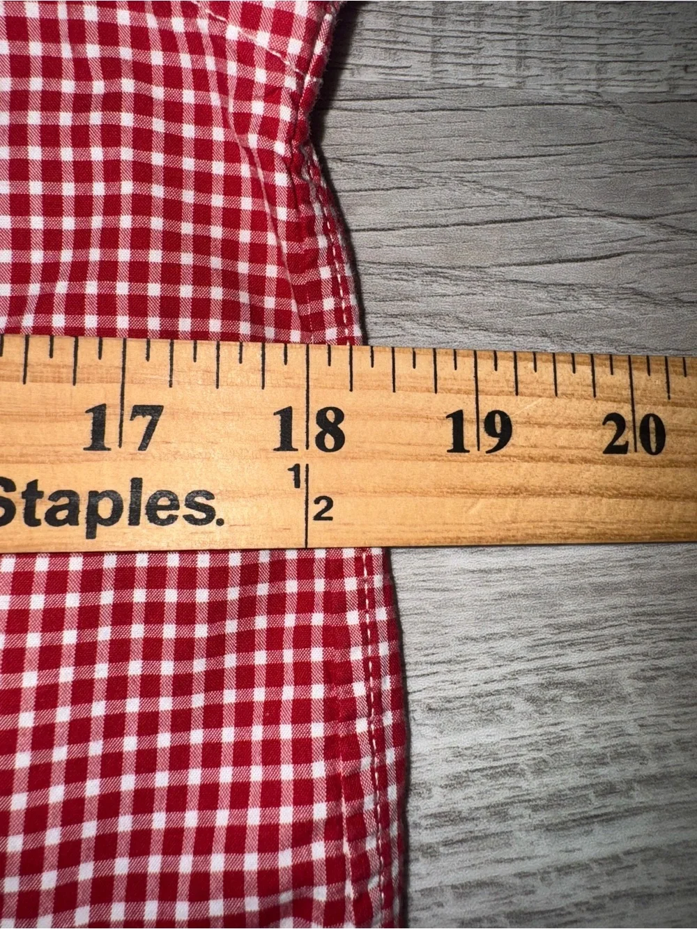 Ralph Lauren‎ Boys L 14-16 Red Gingham Button Down Shirt Long Sleeve Preppy